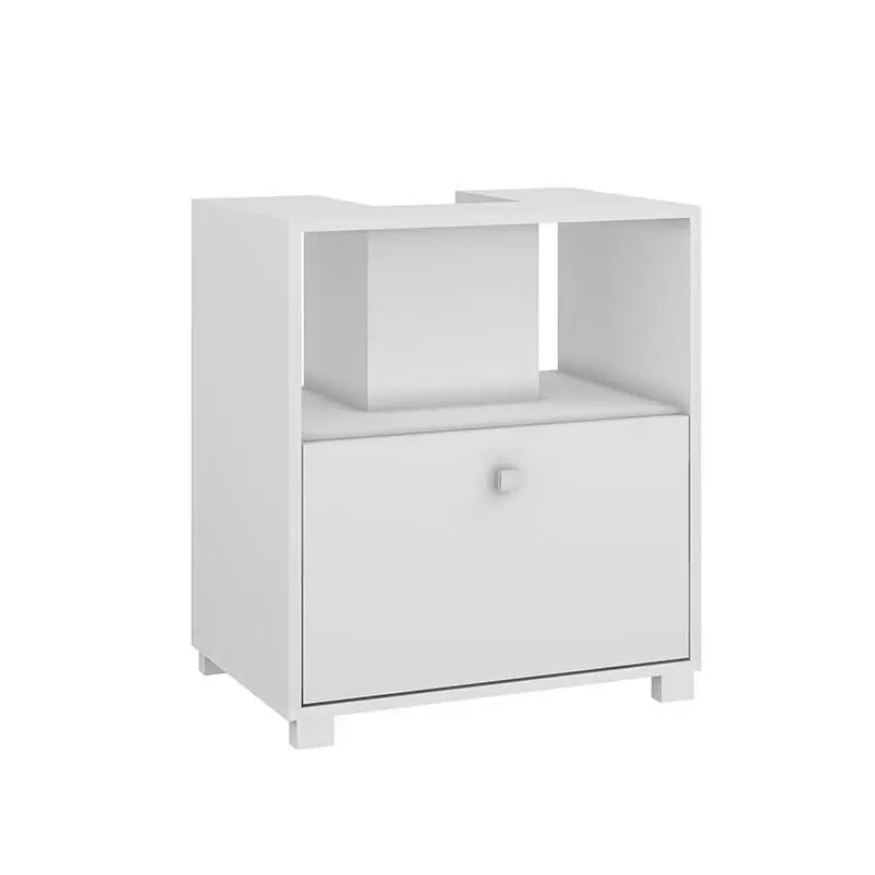 imagem de Gabinete banheiro 1 porta branco BRV moveis 53x59x35cm - gd9fhddg96